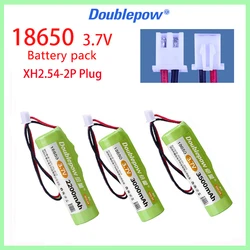 DOUBLEPOW 2200 3000 3500mah 3.7V 18650 Battery Pack XH2.54-2p Plug Li-lon Rechargeable Lithium Battery With Protection Board PCB