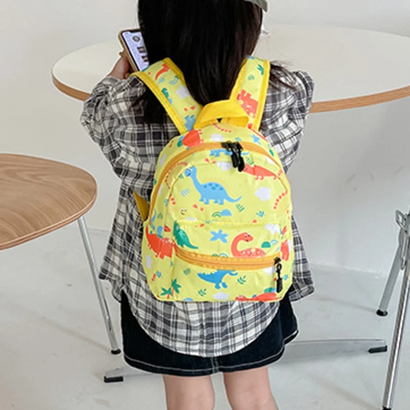 Cartoon Dinosaur Kids Schoolbags Trendy Cute Waterproof Backpack Waterproof Kindergarten Primary School Bookbag Student Backpack