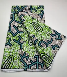 2024 Afican Wax Fabric Guaranteed wax print fabric dutch Supe-V Hollandais pagne africa Dress 100% cotton T4GX