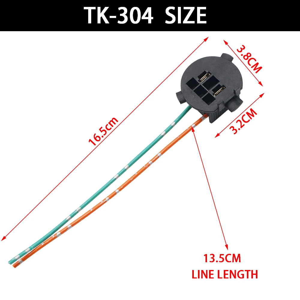 1pcs TK-304 Car Light Bulb Base Holder Socket Wire Adapter H7 Halogen Lamp Connector Wiring Harness for New Santafe