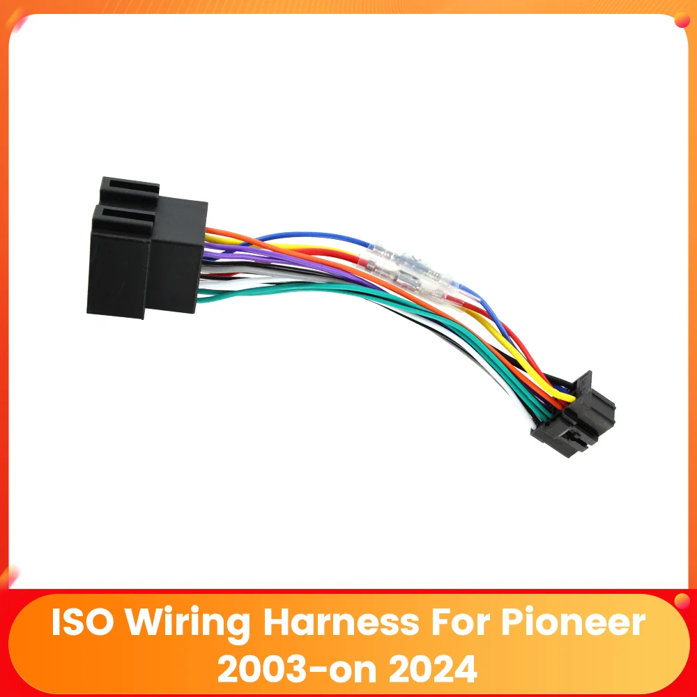 Android Radio Car Stereo 16 Pin Car Accessories Universal ISO Wiring Harness Connector Adaptor Cable For DEH/MVH