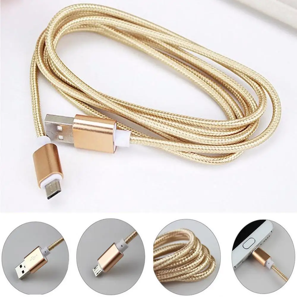 1/2/3M Micro USB Data Sync Fast Charger Charging Cable Cord for Android