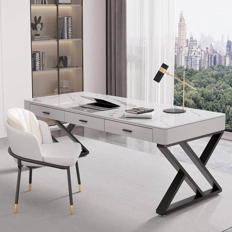 Simplicity Standing Work Desk Modern Staff Study Computer Work Desk Executive Reception Scrivania Angolare Work Furniture