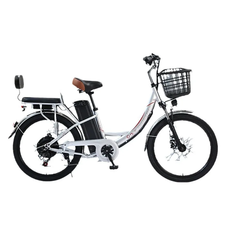 Lithium ion electric bicycle adult portable variable speed recreational scooter battery car