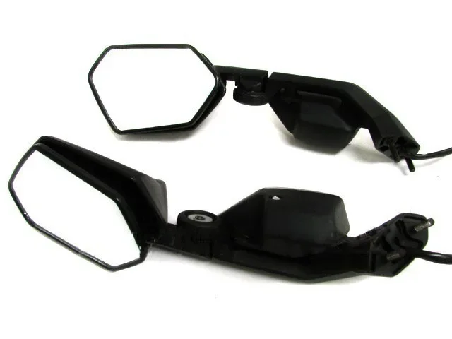 BLACK TURN SIGNAL MIRRORS w/ Blinker for 2008-2010 Kawasaki Ninja ZX-10R ZX10R