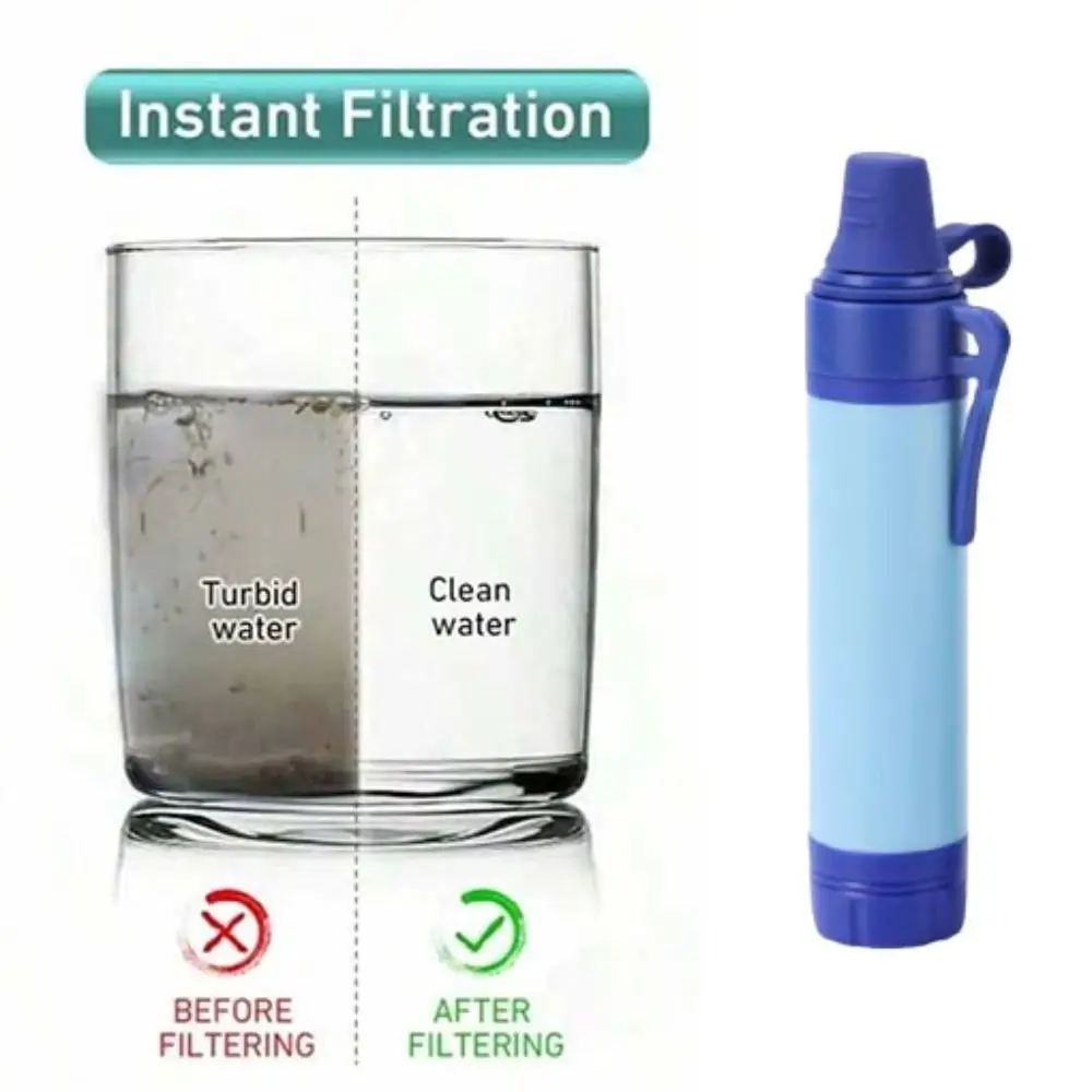 Mini Mini Water Filter Straw Purifier Direct Drinking Purification Water Filter Straw Survival Drinking Water Filtering Straw