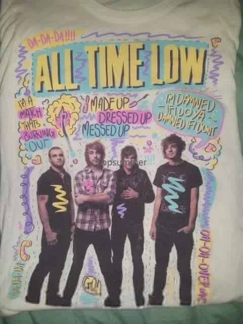 All Time Low Shirt T Shirt Size S-4Xl Cotton Size S-4Xl Zc1637