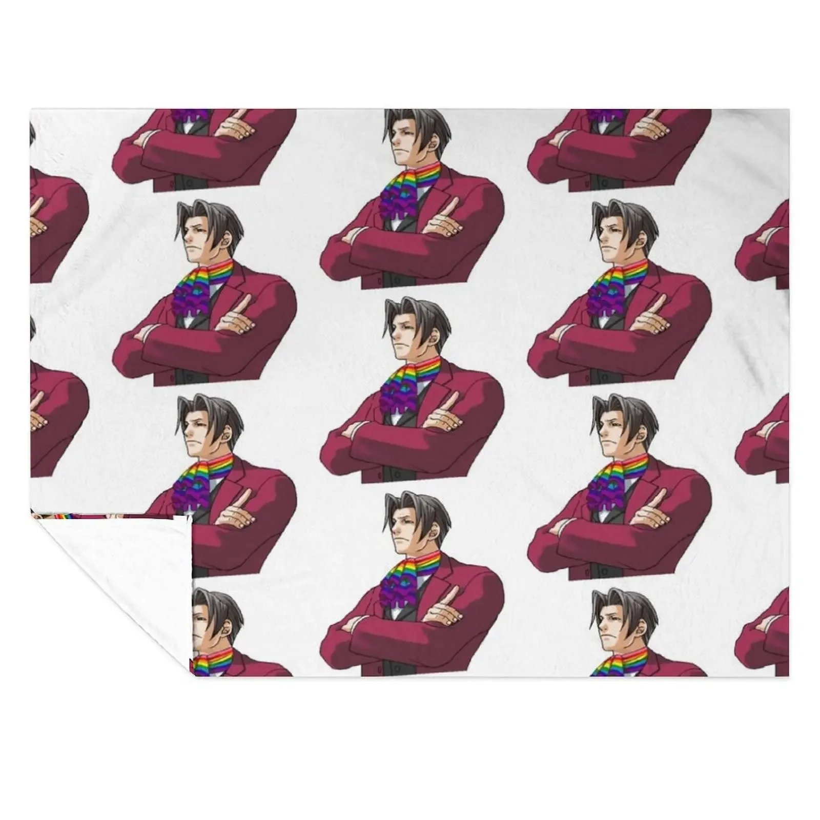 

Miles Edgeworth Pride Throw Blanket Blankets For Baby blankets ands sofa bed Sleeping Bag Blankets