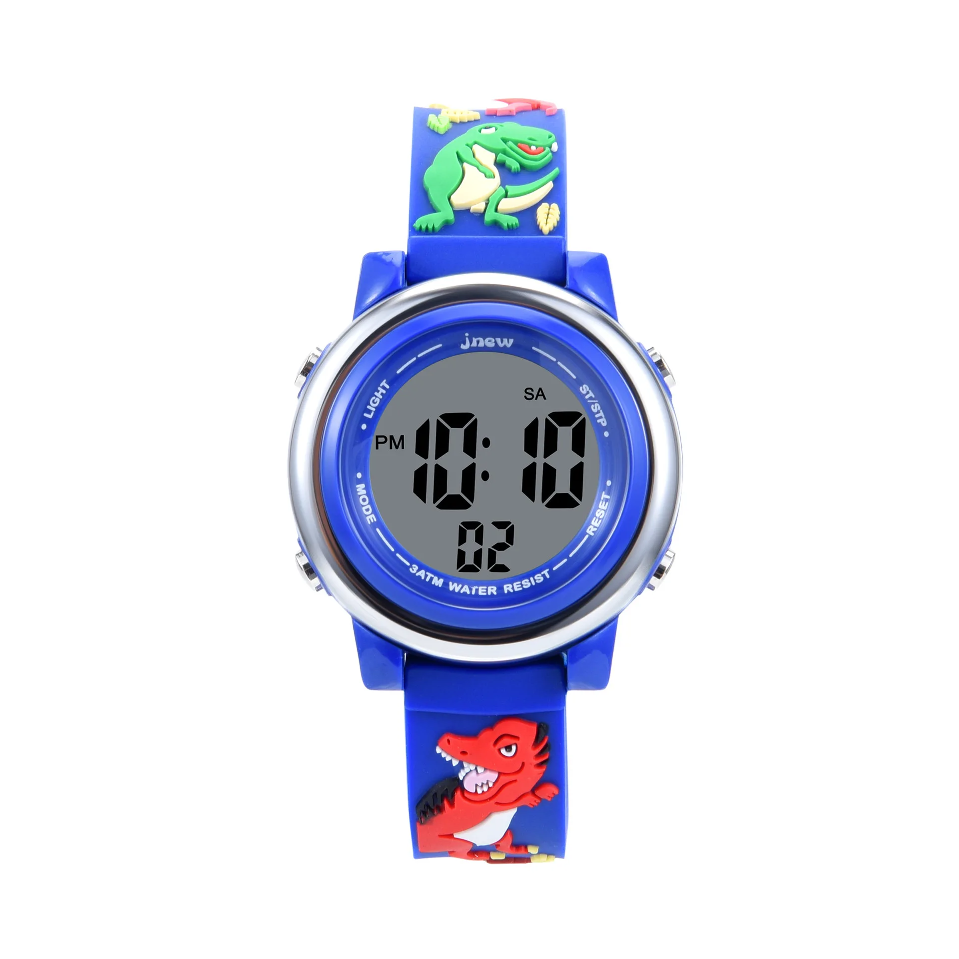 Uthai C09 Kinderen Elektronische Horloges Led Schattige Cartoon Dinosaurus Alarm 30M Waterdicht Lichtgevende Jongen Student Smart Watch Cadeau