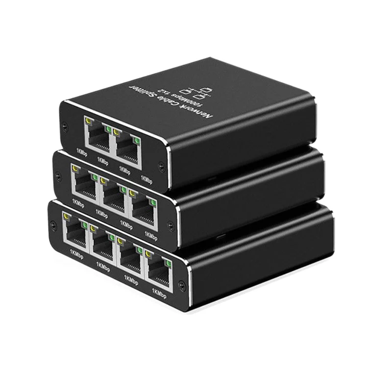 

1000Mbps RJ45 Splitter 1 to 2/3/4/7 Ethernet Adapter Network Splitter Extender Gigabit LAN Connector for PC Laptop TV Router