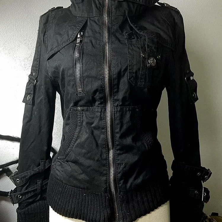 

Винтажный американский Bla Jaet, женский приталенный дизайн, элитный дизайн, осенний сезон, застежка-молния из полиэфирного волокна