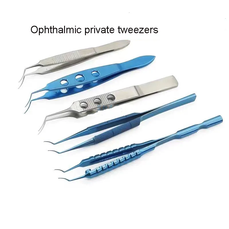 Ophthalmic capsulorhexis tweezers imported Huff-style beauty plastic arc angle small incision capsulorhexis tweezers 1.8