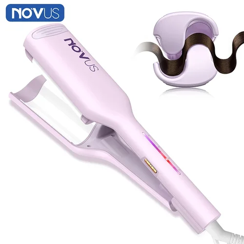 NOVUS 음이온 웨이브 컬링 아이언, 스컬링 아이언, 6000W, 빠른 가열, 자동 셧다운 스타일러, 32mm, 36mm 