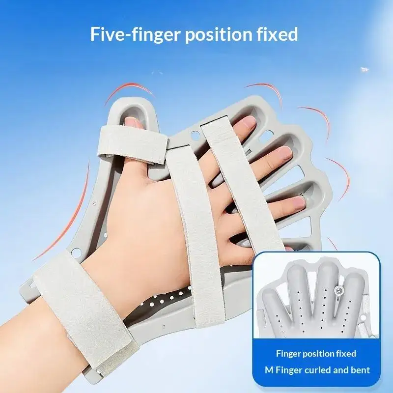 Geruchsfreie, verstellbare Handschiene, Fingerbandage, Handschuh mit Sicherheitsgurt für Sport, Gelenkschmerzen, Verletzungsrehabilitation – Detail 3