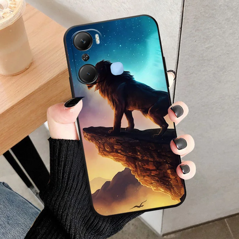 For Infinix Hot 12 Pro Phone Case Shockproof Bumper Funda Cover For Infinix Hot 12 Pro X668C Popular Painted Silicone Case