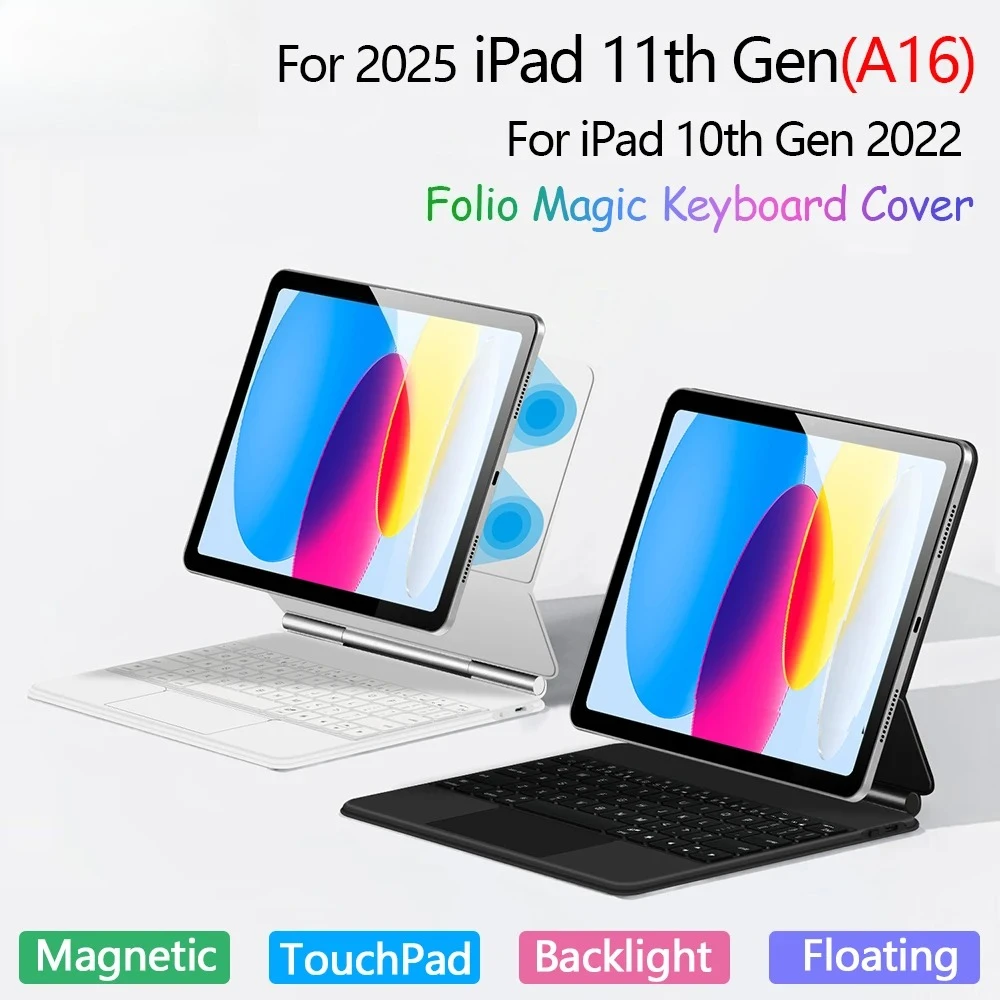 clavier-magique-folio-pour-ipad-a16-2025-ipad-11e-generation-11-pouces-etui-intelligent-pour-ipad-10e-generation-2022-clavier-magnetique