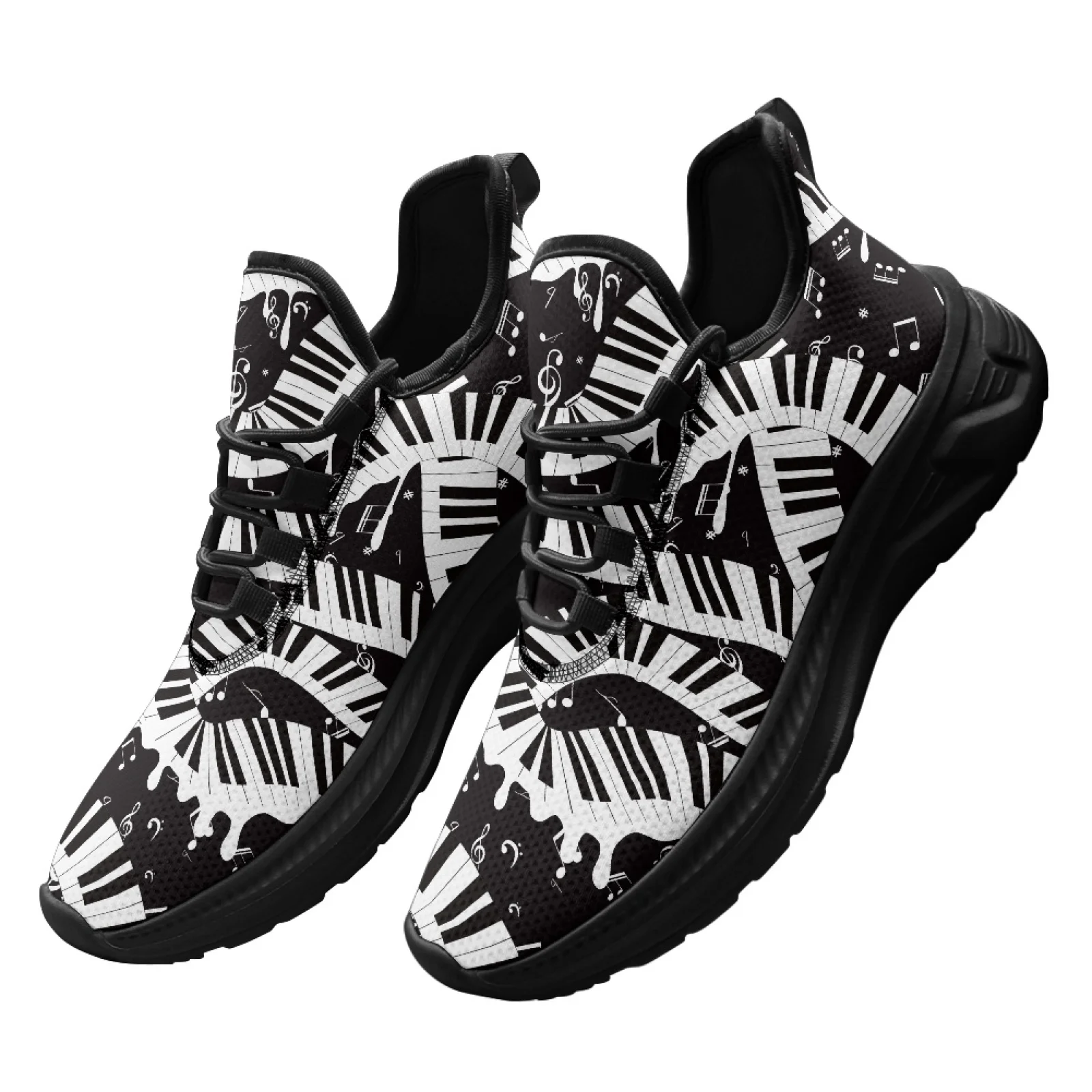 PENSTROLL Music Note Piano Lightweight Mens Running Walking Sneakers Men Sneakers for Teenagers Daily Commute Athletic