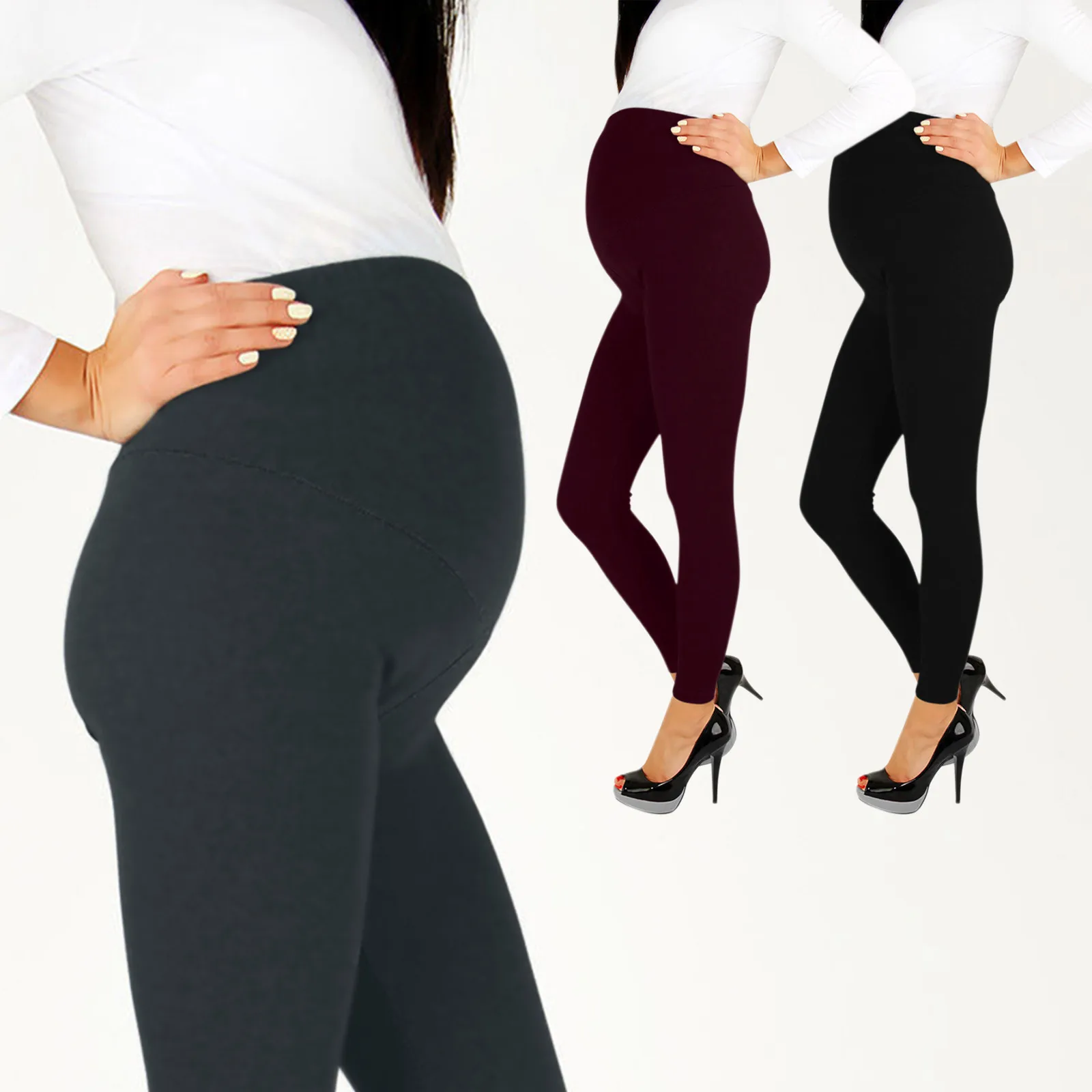 

Maternity Leggings High Waist Belly Support Leggins For Pregnant Women Pregnancy Skinny Pants Body Shaping Postpartum Trousers