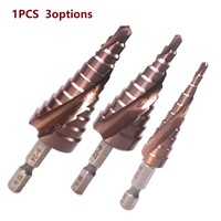 M35 Cobalt Step Drill Bit 3-12mm 4-22mm 6-24mm HSS High Hardness for Stainless Steel Metal Wood with Hex Shank 1/4\\\\\\\