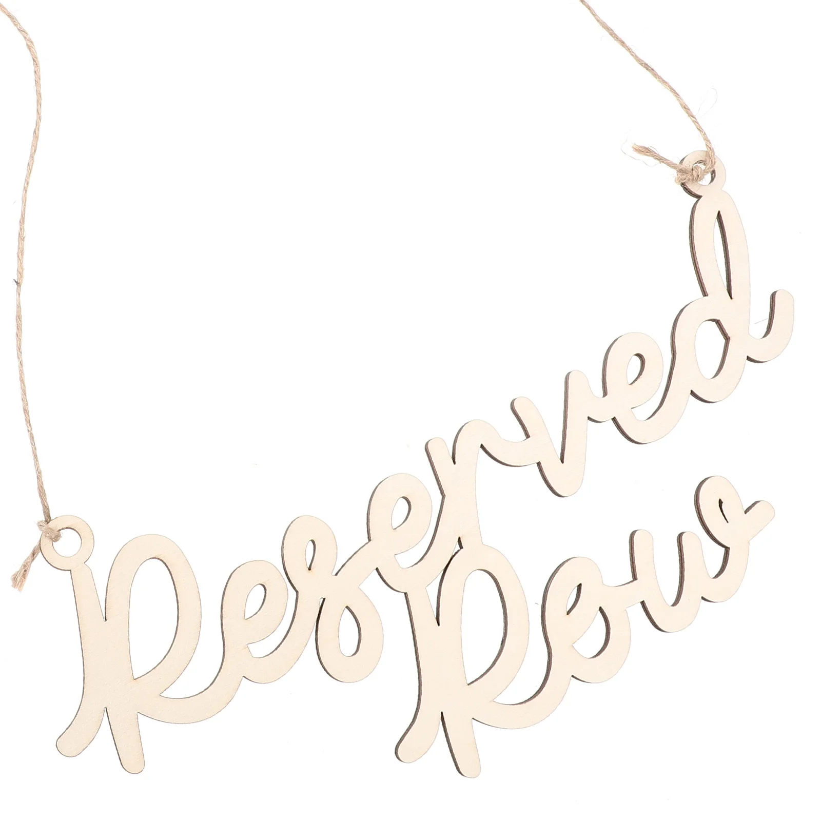 

5 Pcs Seat Plaque Back Hanging Reserved Signs Reservation for Chairs Rustic Decor Wedding Table Decoration Listing Symbol