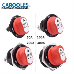 DC 12V 50A 100A 200A 300A Car Rally Battery Switch Disconnecter Power Isolator Cut Off Switch Kit for Truck Car Motorcycle Boat
