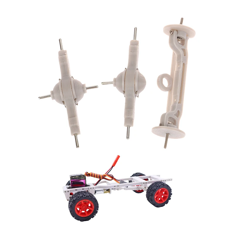 1/2/3pcs 1/32 Car Rc Front Middle Rear Bridge Modified Axle Parts Diy Part Metal Gear Accessories