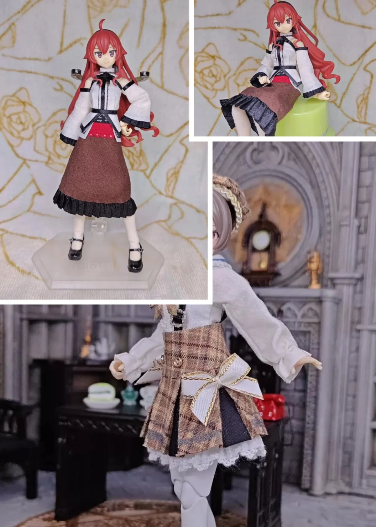 

【Без фигурки】Аксессуары для женской солдатской формы в масштабе 1/12: наряд в стиле преппи, подходит для 6-дюймовых фигурок, модель для Figma Mobile Suit