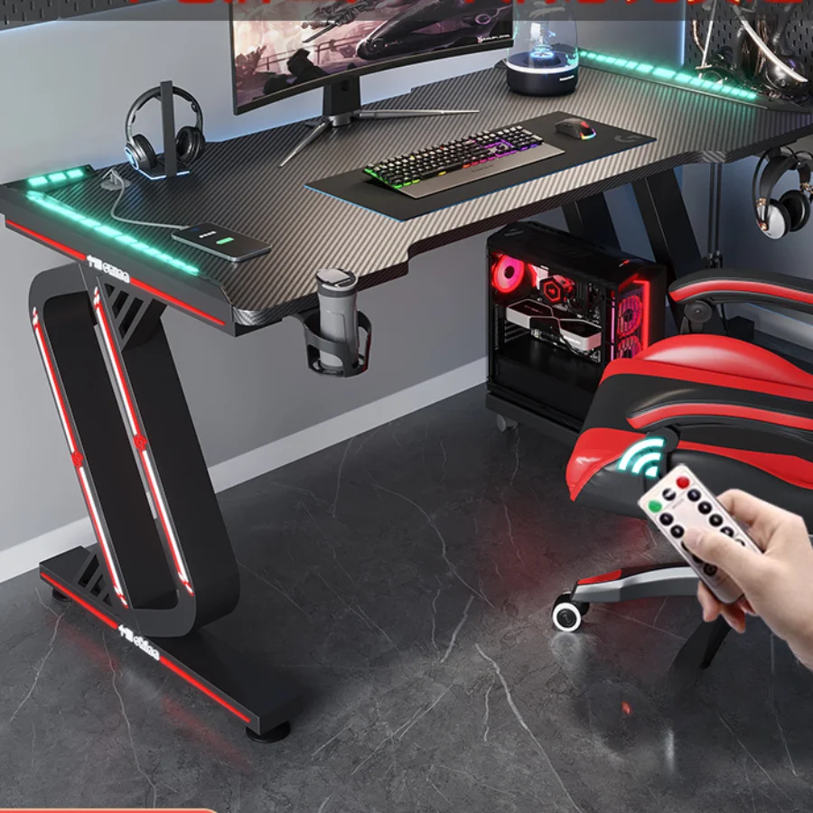 Computer Desk Desktop Gaming Desk Office Writing Desk Carbon Fiber Double Reading Study Table Room Desks Escritorio Furniture