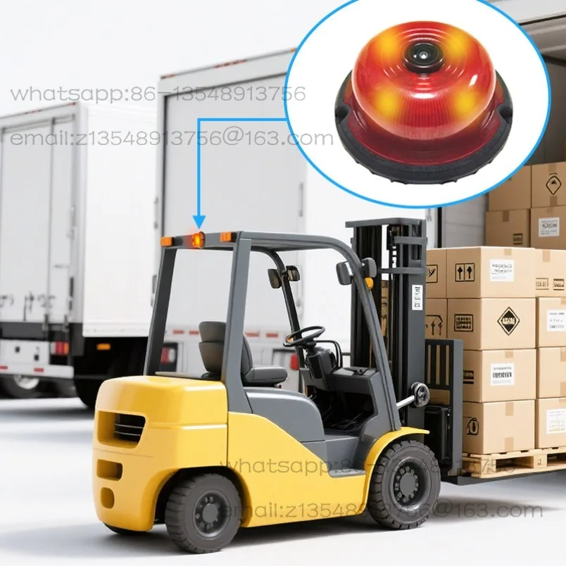 Rotating sound and light warning light, vehicle reversing camera radar, engineering truck forklift accessories