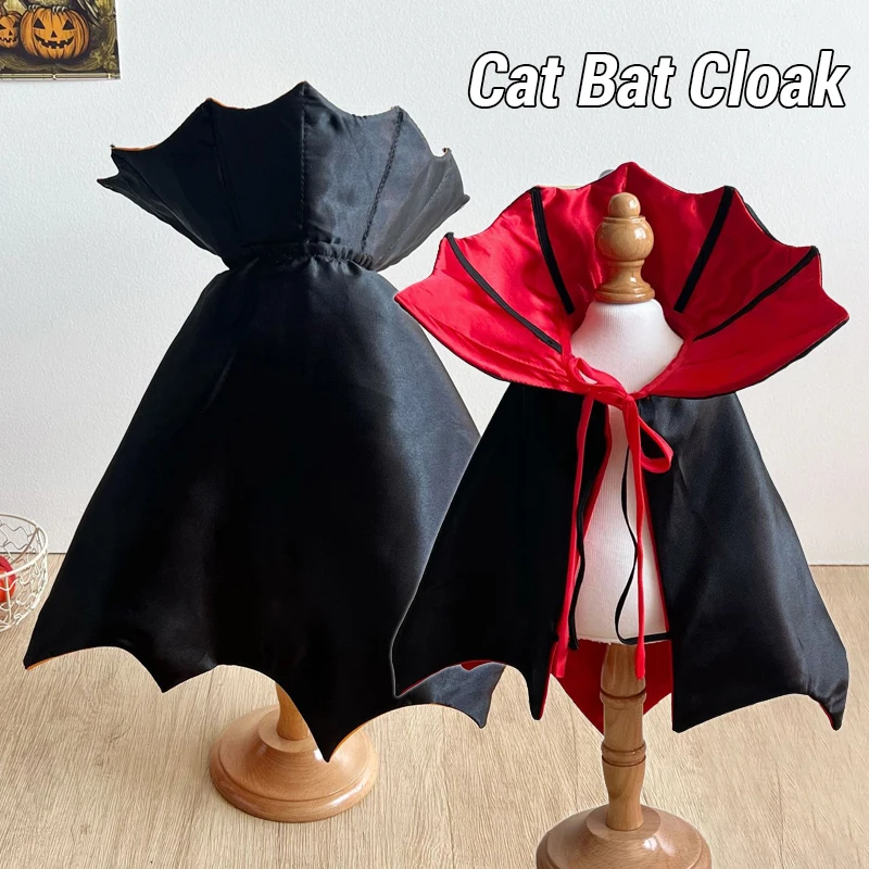 

Funny Pet Dog Halloween Costume Cloak Dog Cat Costumes for Small Dogs Cosplay Vampire Cloak Dog Cat Clothes Cloak Pet Supplies