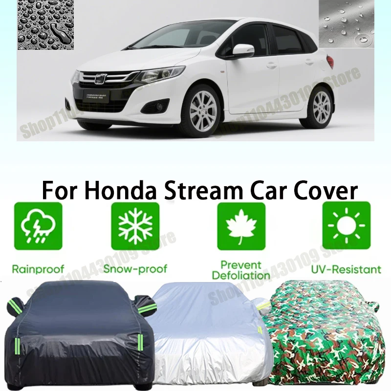 

For Honda Stream Car Cover Outdoor Protection Covers Snow Sunshade Waterproof Dustproof Exterior UV Car Accessories