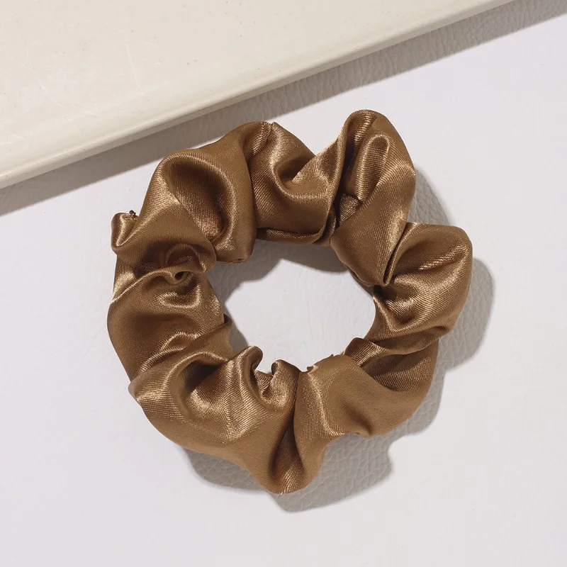 Satin Silk Scrunchies Soft Hair Ties Fashion Bands Ropes Elastic Bracelet Ponytail Holders Hair Accessories for Women Girls