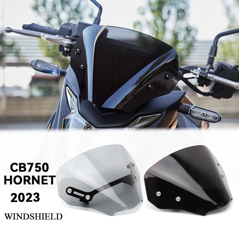 

2023 Hornet Motorcycle Accessories 3 colors Windscreen Windshield Shield Screen with Bracket For Honda CB 750 HORNET cb750 CB750