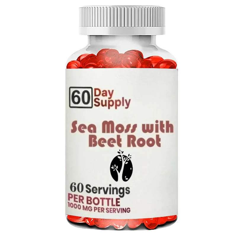 Natural Seaweed Beetroot Capsules - High Quality Multivitamin Supplements Support Immune Joint Health Support 60 Capsules