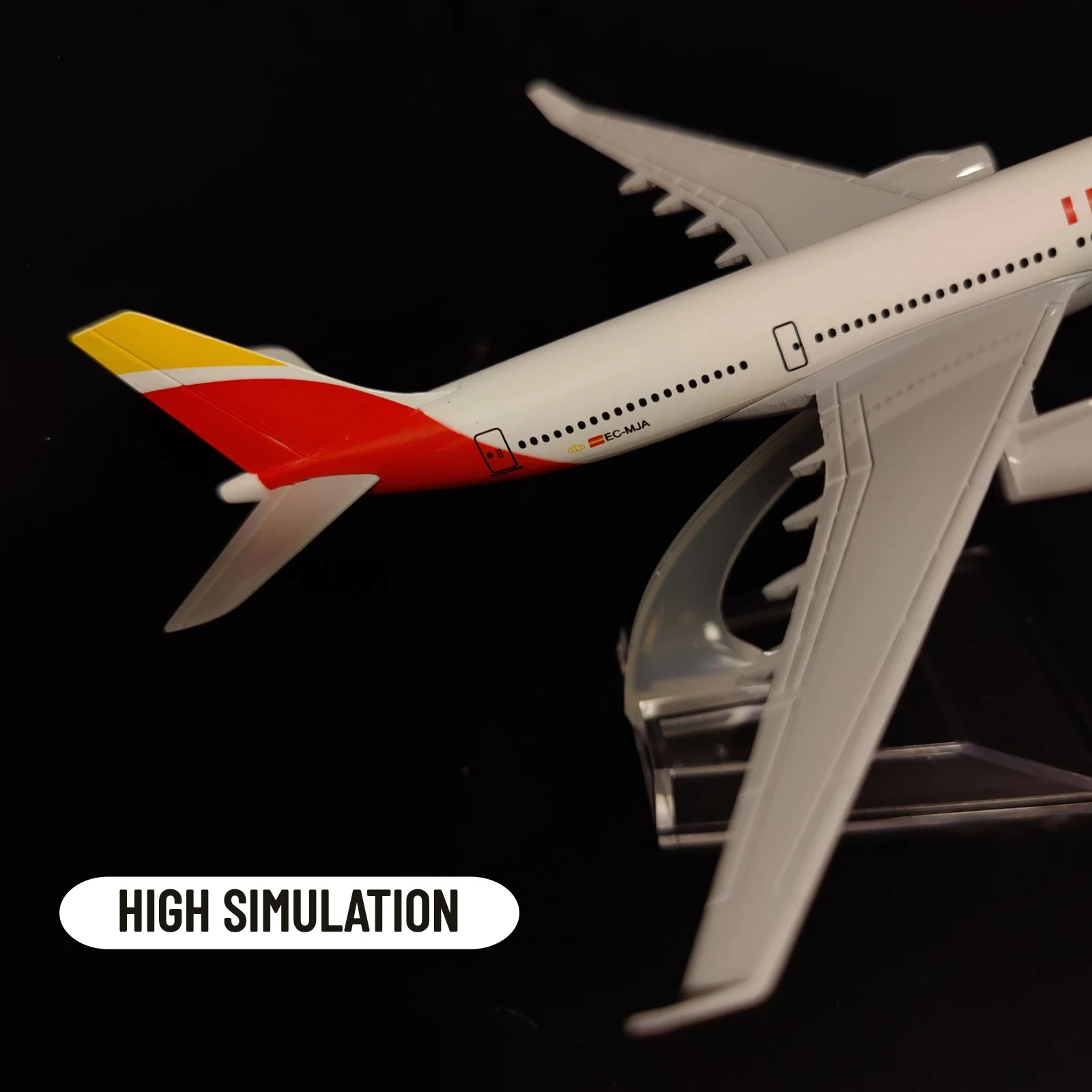 Scale 1:400 Metal Aircraft Replica Spain Iberia Airlines Boeing Airbus Diecast Model Aviation Miniature Art Decor Boy Toy