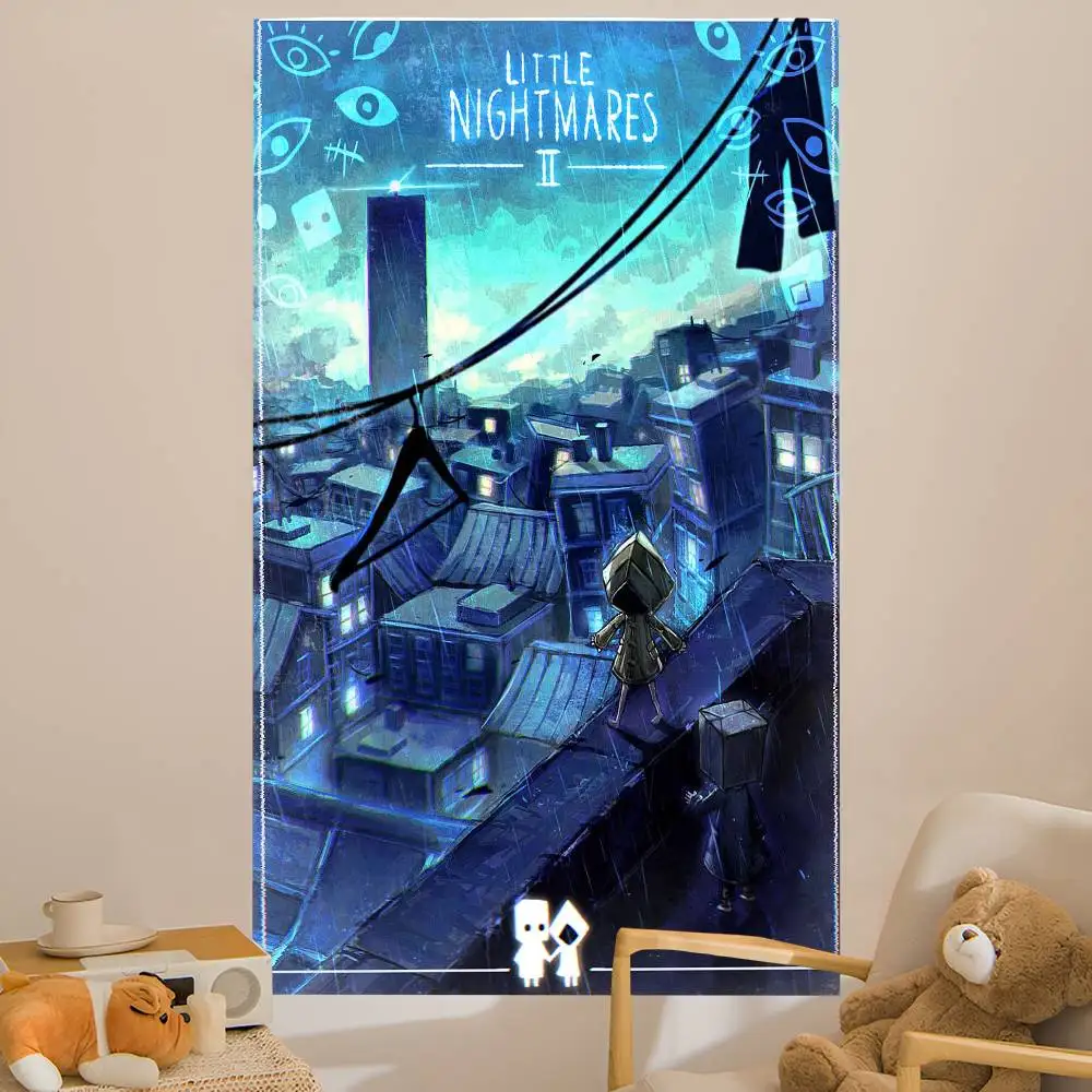 Adventure L-Little Game Nightmares Cartoon Tapestry Wall Hanging Decoration Household Home Decor