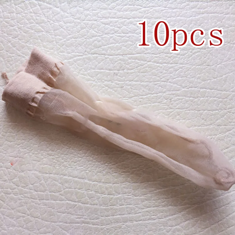 10pcs Men\'s Sexy Mini Penis Cover Stockings Long Sheath Gay Underwear Breathable Ultra-thin Transparent G-string Erotic Lingerie