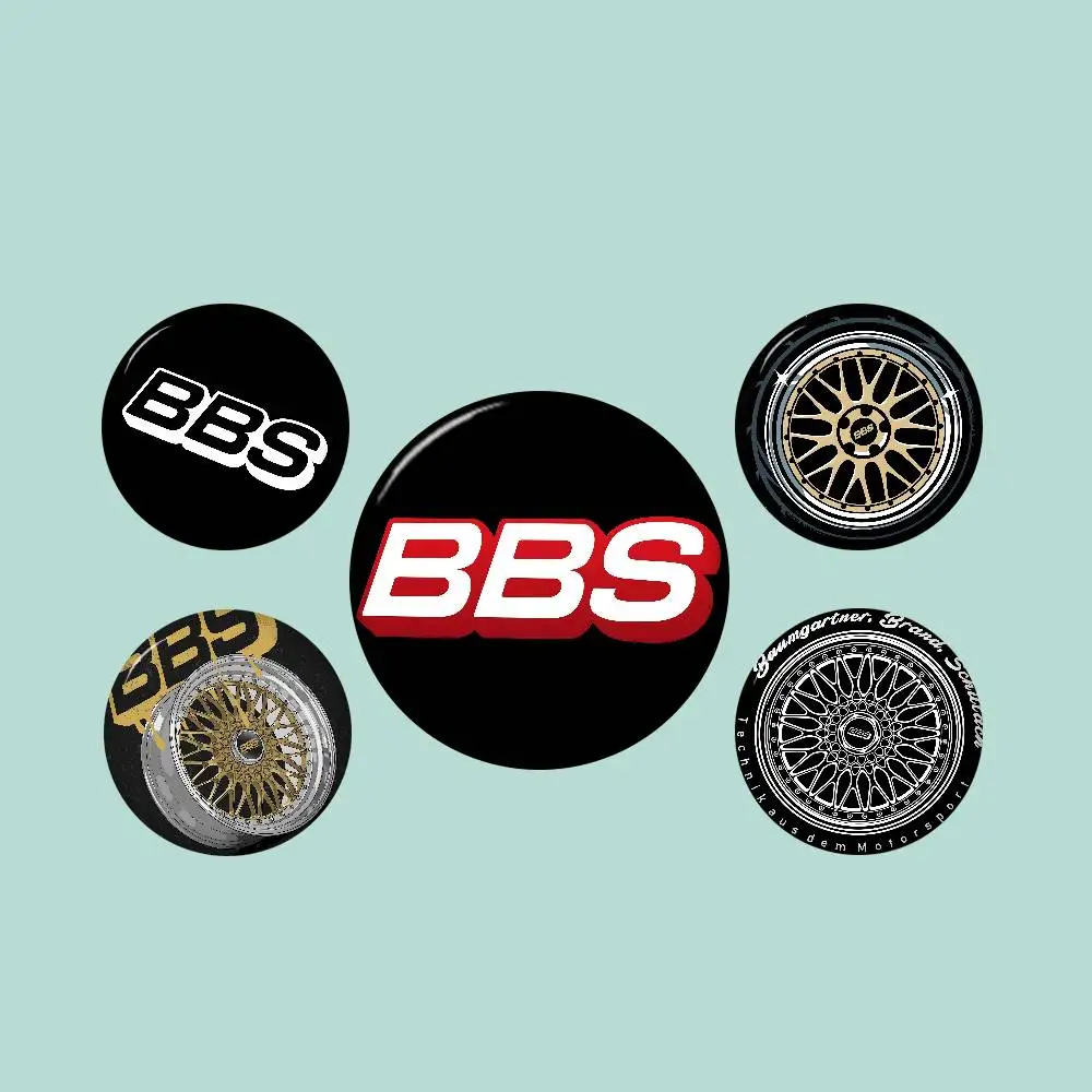 B-BBS Wheel Logo 58mm Cute Series Pins Funny Badge Interesting Cartoon Animals Brooches Backpack Clothes Gift Accessory