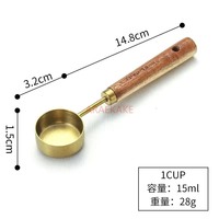 Stainless steel pet cat food shovel, dog food shovel, specialized food spoon, measuring weight scale cup, feeding gram spoon