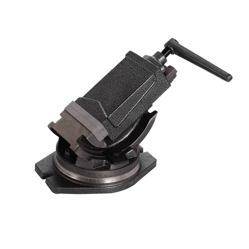 Tilting Declinable Machine Vise QHK100 with Swivel Base Milling vice 4'' for cnc milling machine