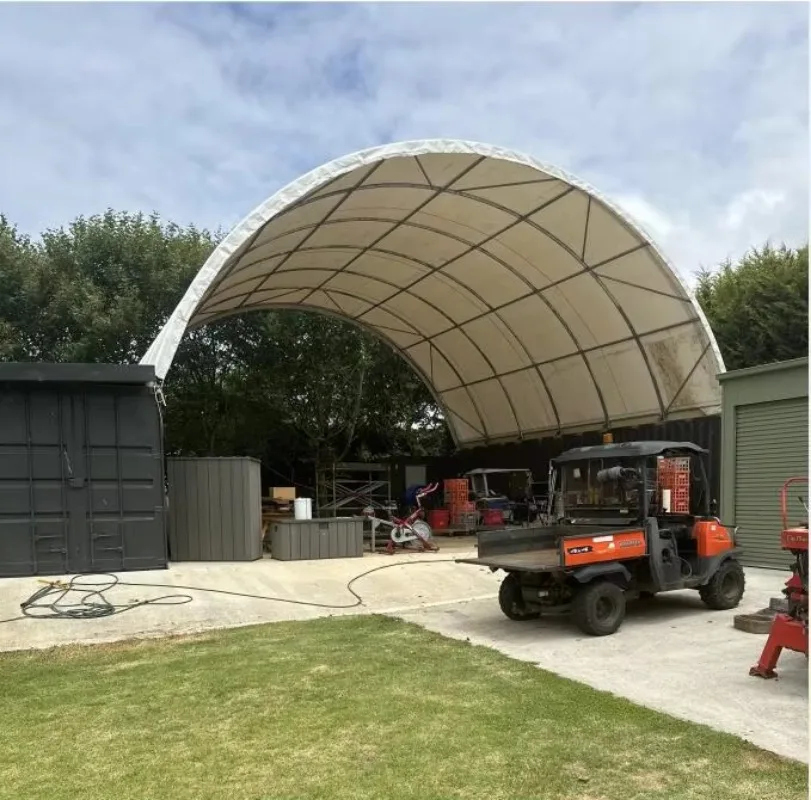 C4040 Dome Container Shelter Waterproof Outdoor Storage Shelter for 40ft Shipping Container