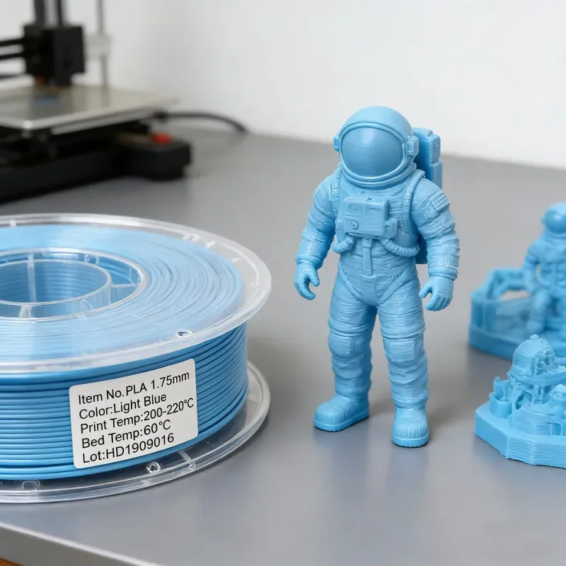2026 hot PLA 3D Printer Filament 1.75mm 1KG Light Blue | High Toughness | Smooth Printing | Low Warping 7.14