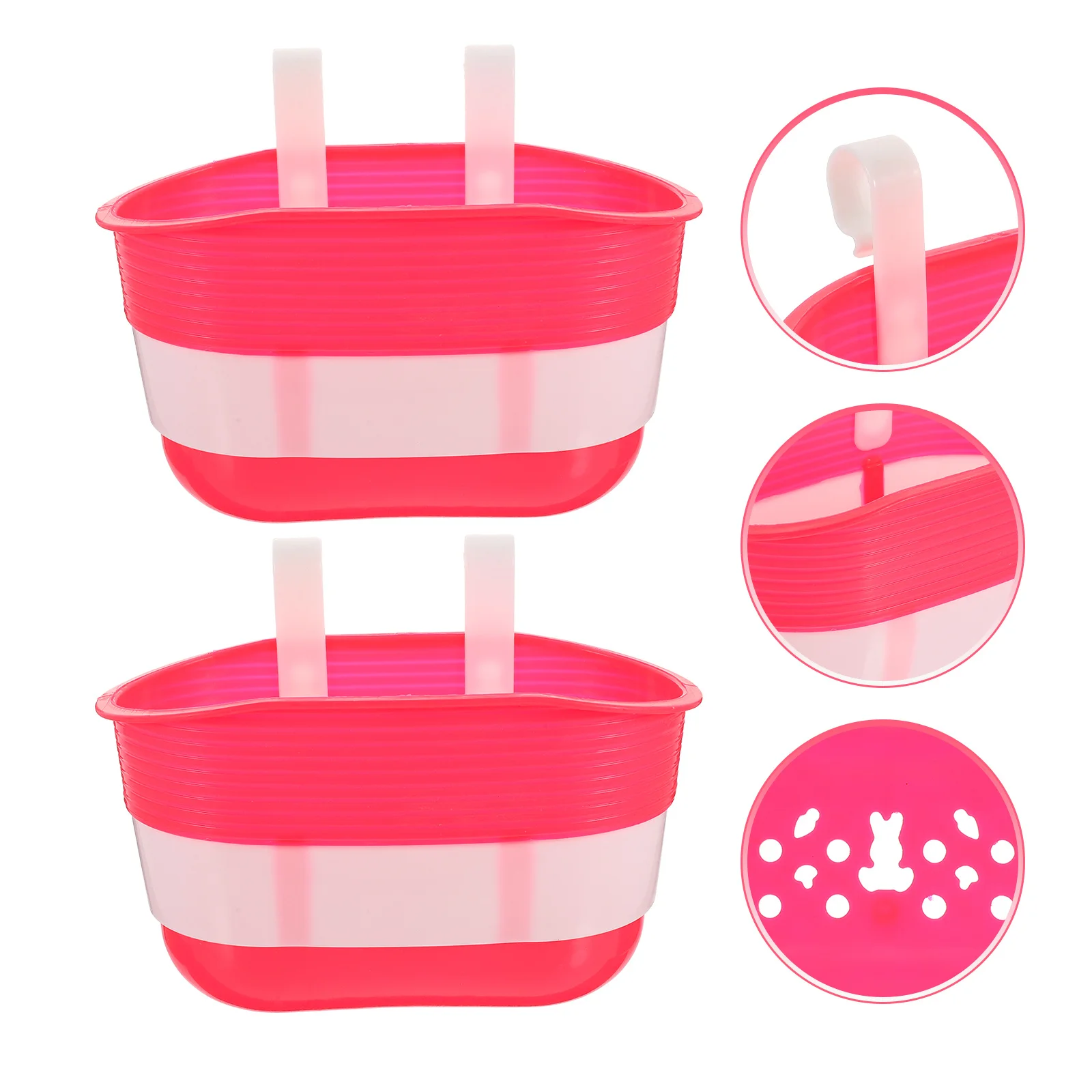 2 قطعة سلة الدراجة الأمامية المقود تخزين الحاويات البلاستيك دائم لركوب الدراجة التوازن سكوتر #1