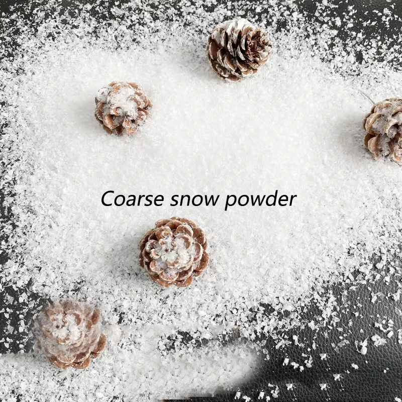 Christmas Decoration Artificial Plastic Dry Snow Powder Model Kits DIY Festival Scene Layout Winter Party Decor 30g/bag