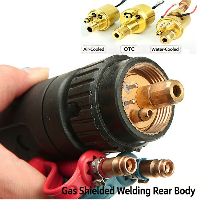 Euro 501D Welding Gun Copper Connector Plug OTC Water/Air Cooled Body Base for Professional Welding Equipment