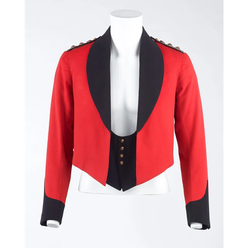 

Custom Made Royal Engineers Mess Dress Jacket and Waistcoat British Military Officer Uniform Mess Jacket Suit
