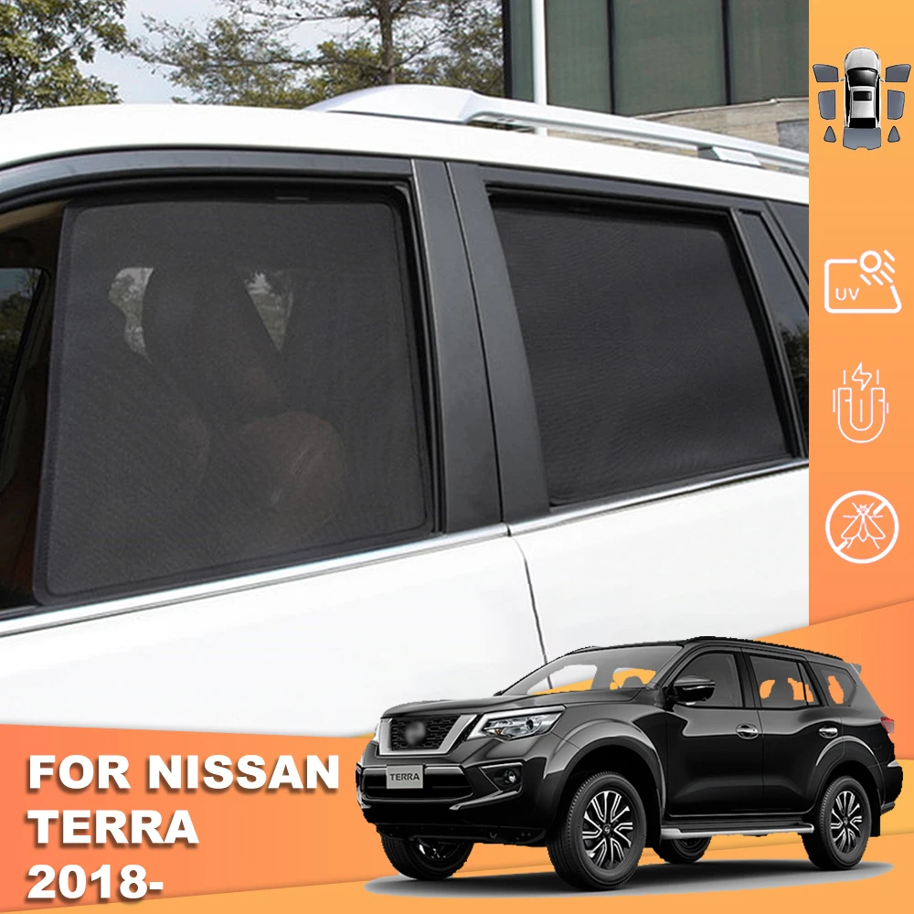 

For Nissan Terra X-Terra D23 2018-2023 2024 Car Sunshade Visor Front Windshield Curtain Rear Side Baby Window Sun Shade Shield