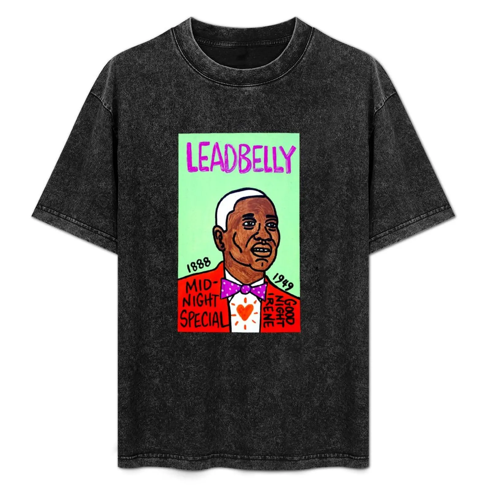 

Leadbelly Blues Folk Art T-Shirt Abstract Pattern Print Top