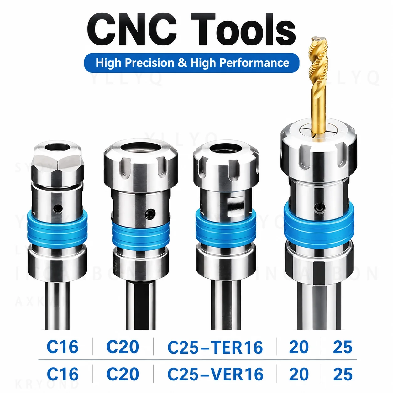 Telescopic Floating Tap Chuck TER20 TER25 ER20 ER25 D20-25 CNC Lathe Torque Tapping Holder Overload Protection Tap Chuck Tool
