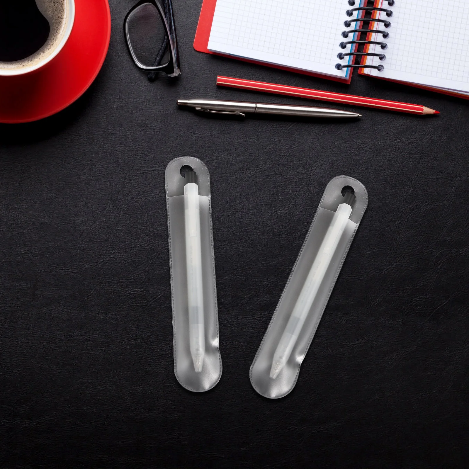 

50pcs Single Sleeve Holder Pen Pouch For Fountain Pens Ballpoint Pens Gift Pen Bag Storage Lightweight Premium Material